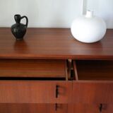 Vintage Danish teak dressing table chest of drawers from the 1960s