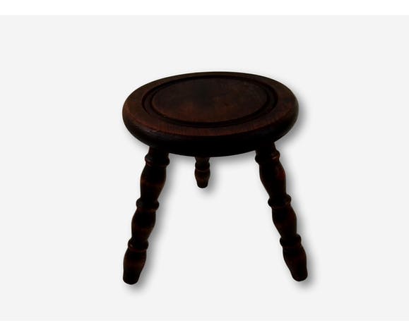 Rustic tripod dark wood tripod