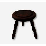 Rustic tripod dark wood tripod