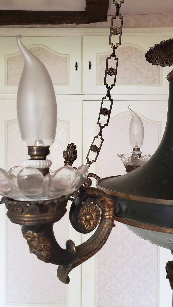 Lustre style empire 6 feux