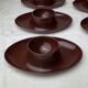 Coquetiers plastique marron vintage 6 pièces