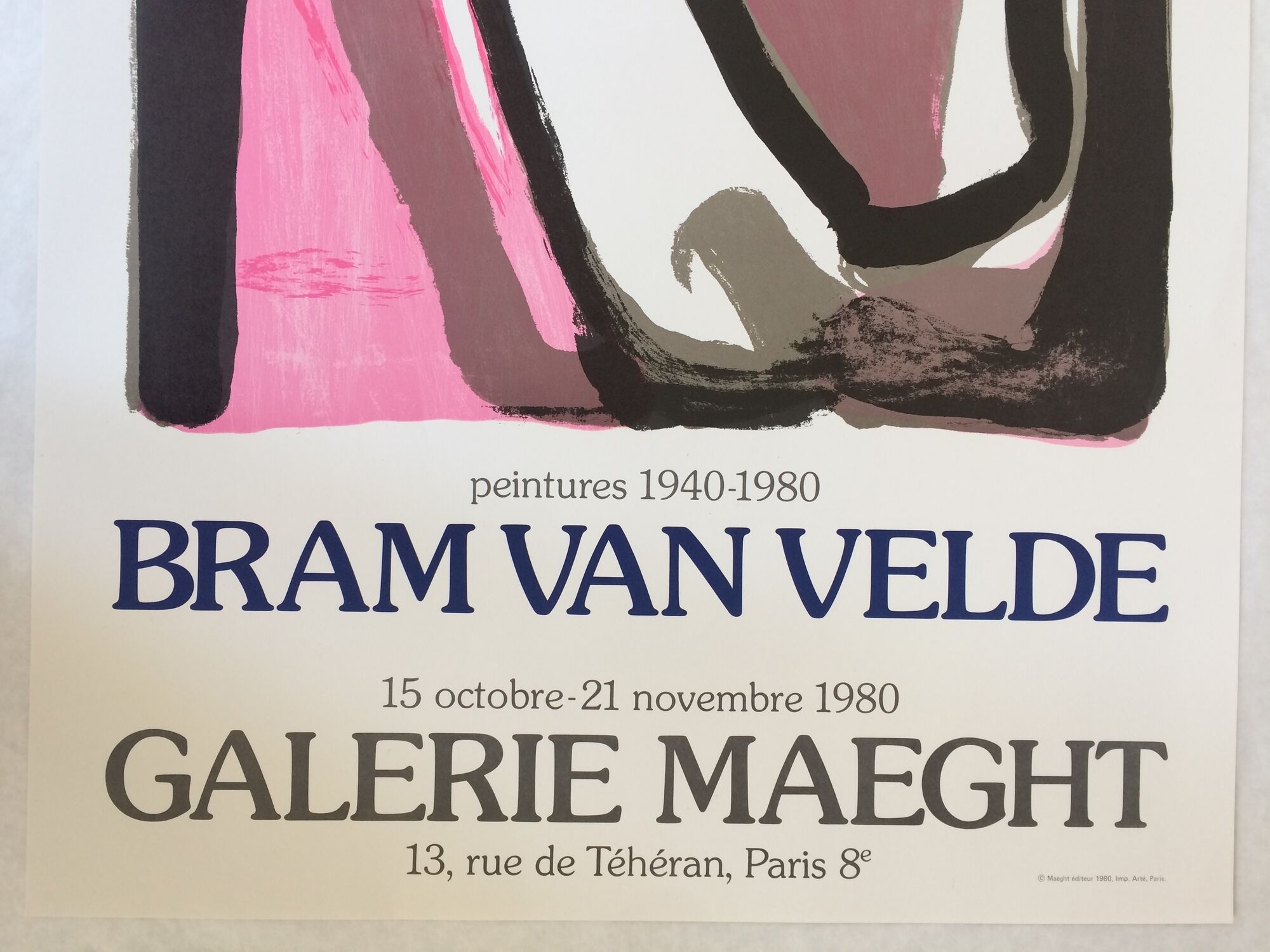 Original exhibition poster edited in lithography