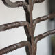 Large wrought iron candlestick, candle holder, candle, Menorah, brutalis