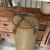 Vintage leather boxing bag