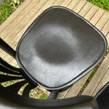 4 vintage black bistro chairs