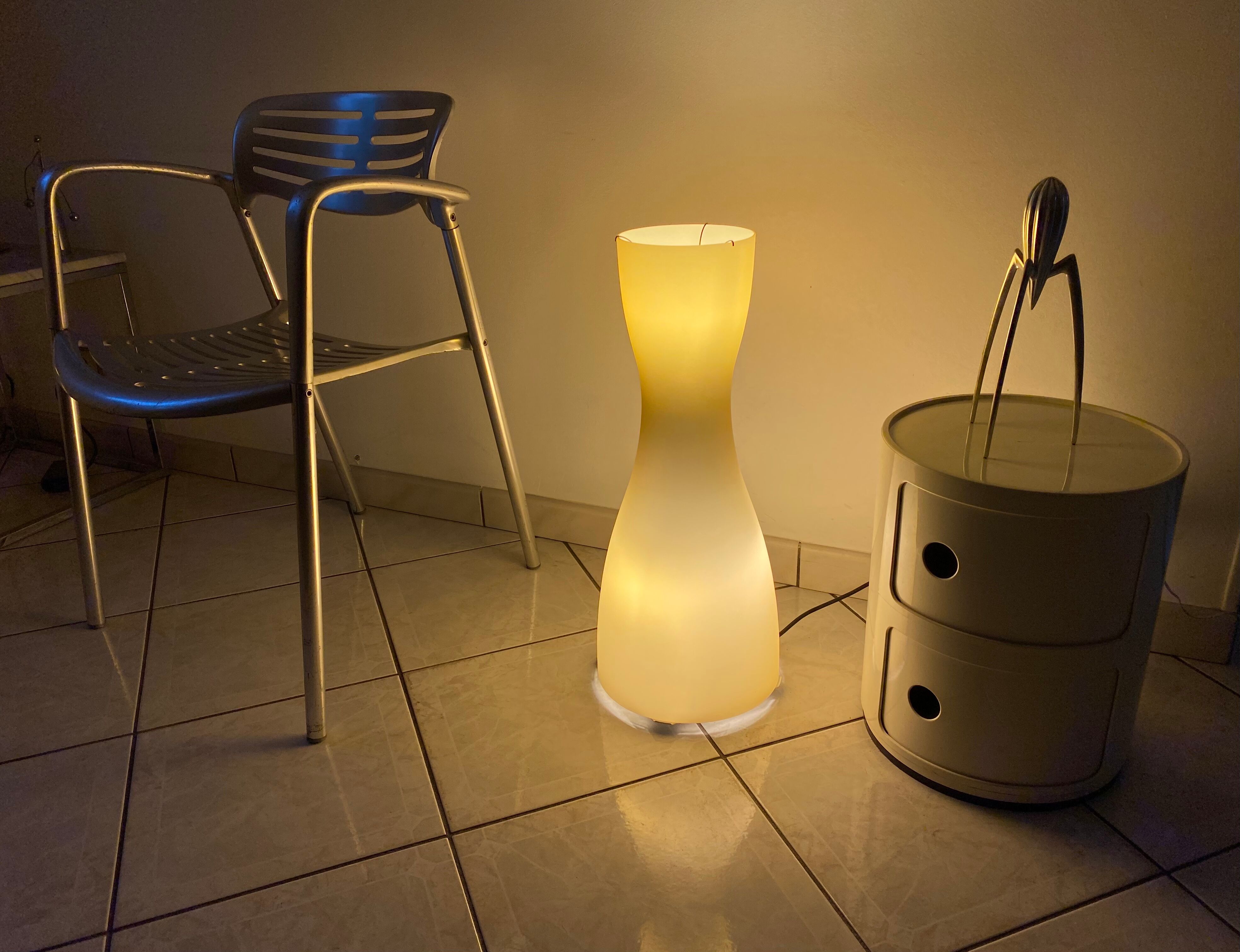 Large lamp Foscarini Dress 07 design Defne Koz & Marco Susani 1995 blown glass