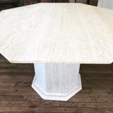 Travertine dining table
