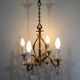 Chandelier With 4 Lights Bronze And Tassels
