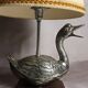 Lampe mid-century canard métal argenté