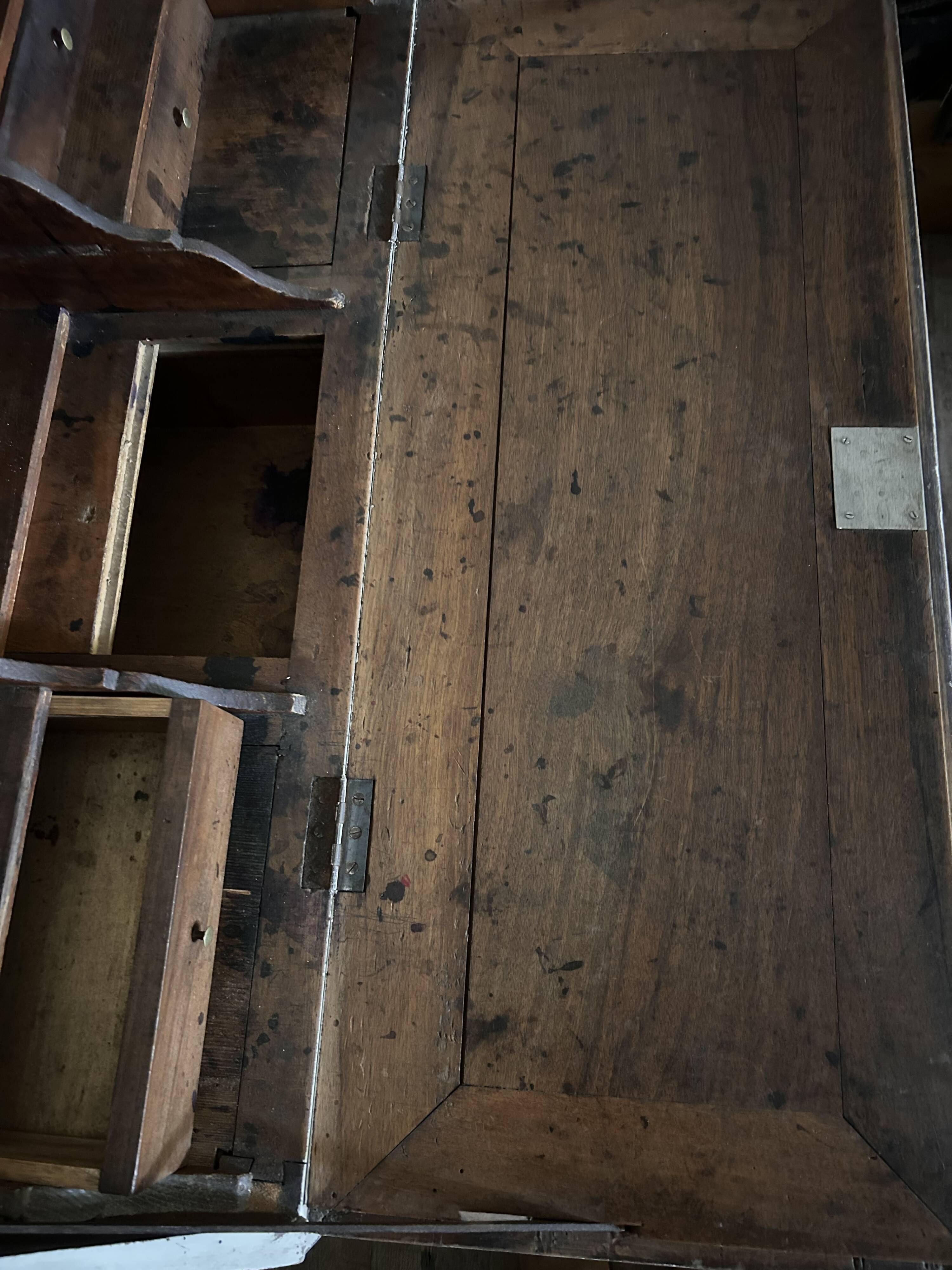 Patinated writing desk
