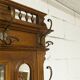 Napoleon III wardrobe in walnut, late 19th century, 3 mirrors, marble.