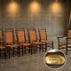 Set of 10 chairs and 2 armchairs Old Hickory 1960