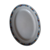 Plat ovale terre de fer Treillage Longchamp