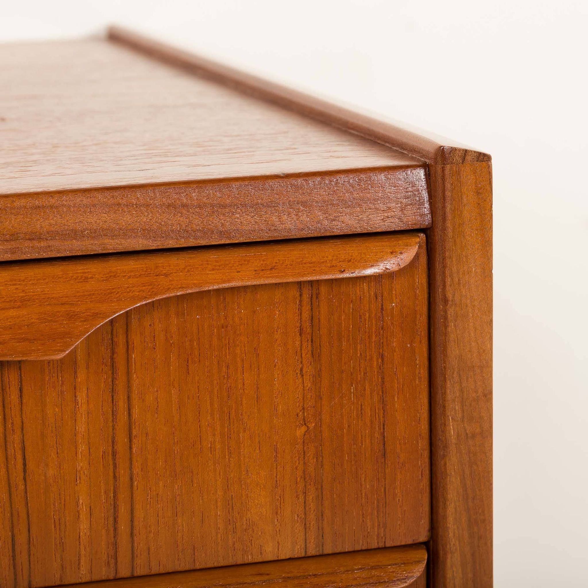 Danish mid-century teak chest of drawers by Genega Mobler, 1960s