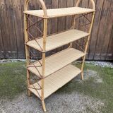 Rattan shelf