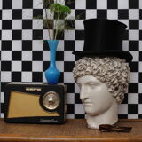 Greek head in matt white plaster