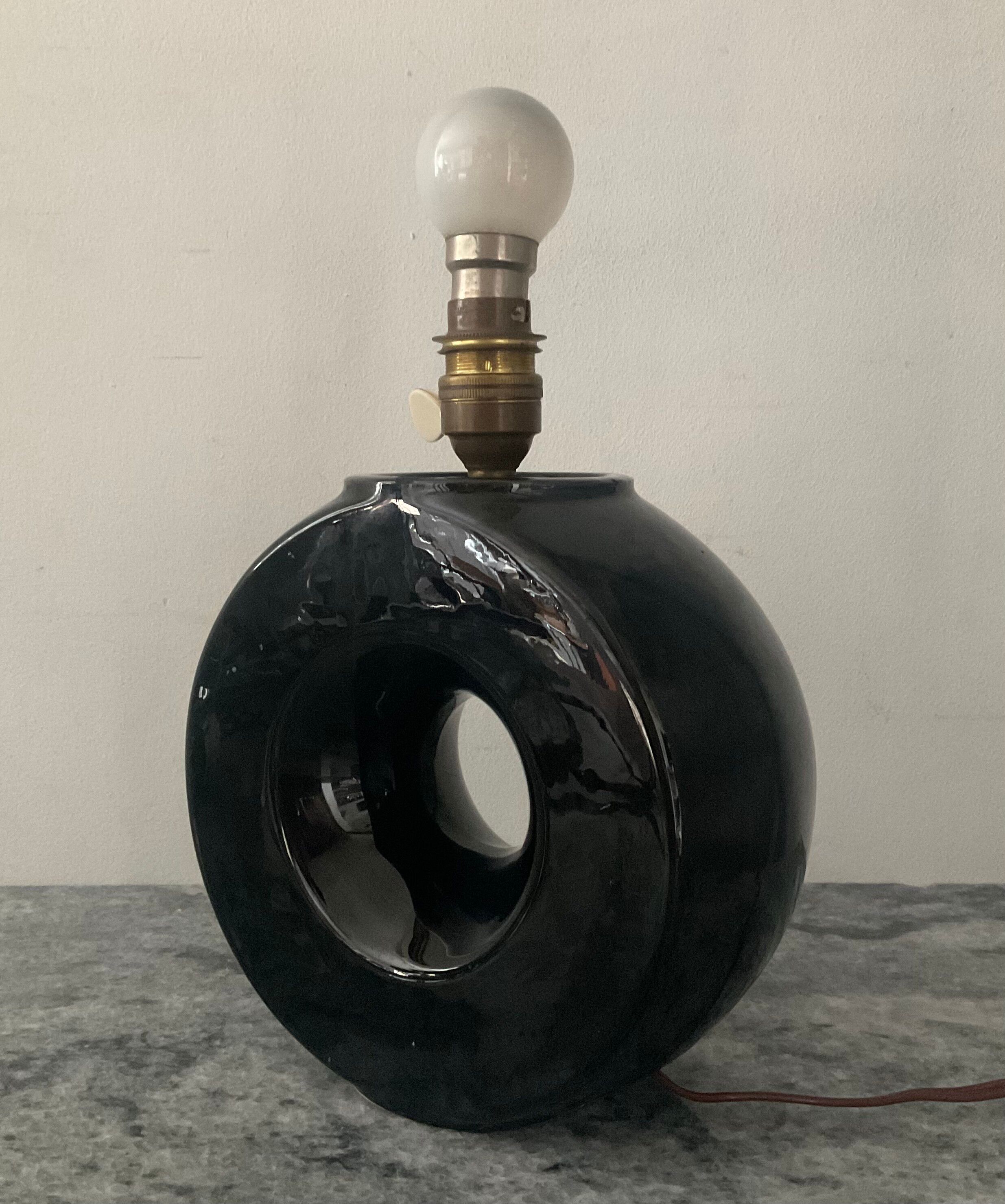 Vintage 1960s ceramic lamp base