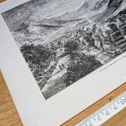 La vallée du Mont-Dore. Illustration imprimée en 1866.
