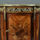 Small living room piece in precious wood marquetry, Louis XVI style – mid-19th century.