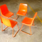4 chairs year 70s