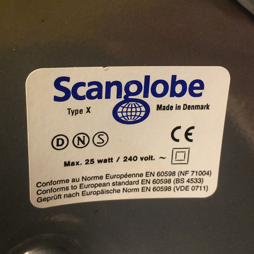 Vintage luminous globe, black Scanglobe-Denmark