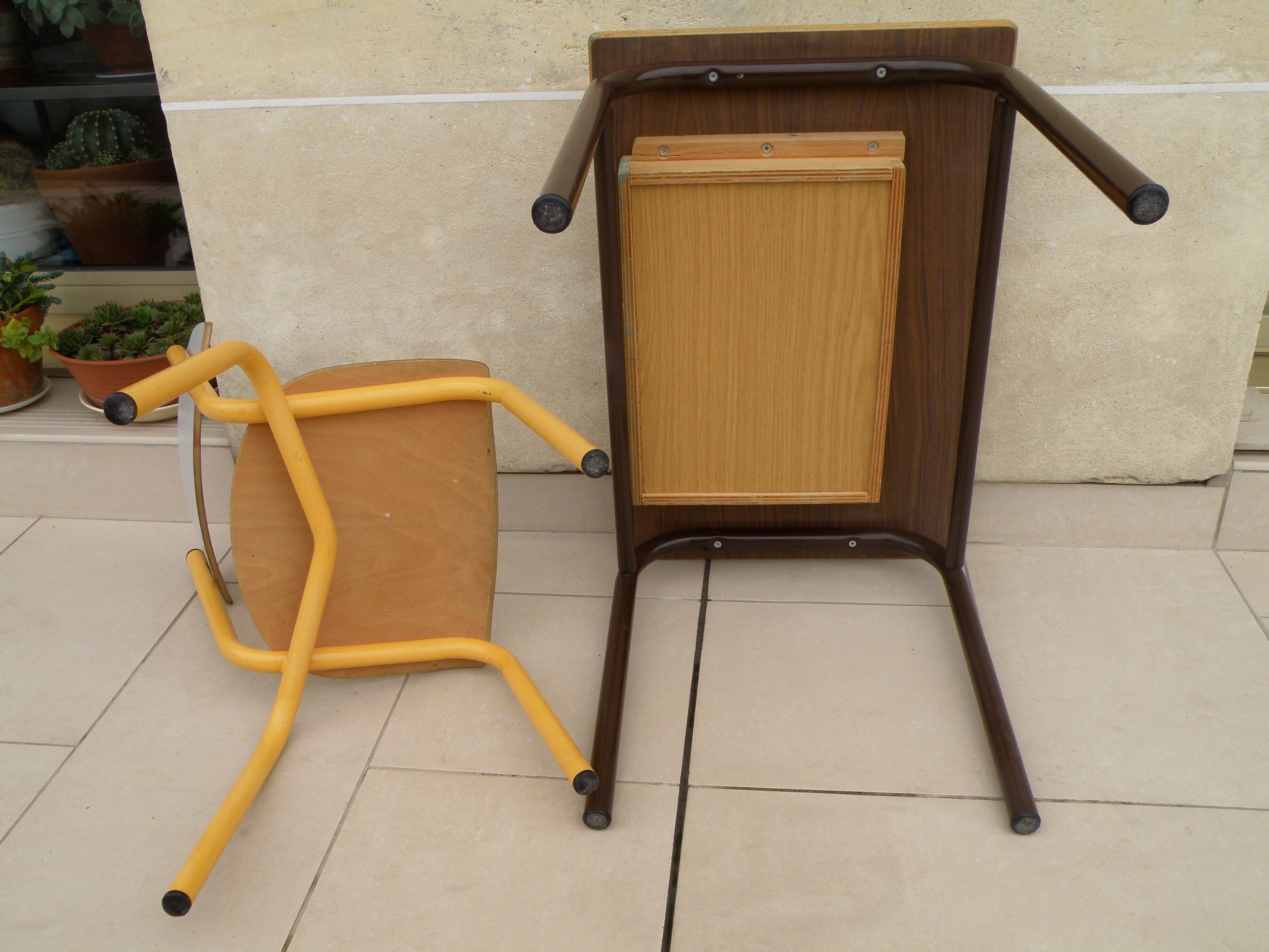 Vintage school desk and chair