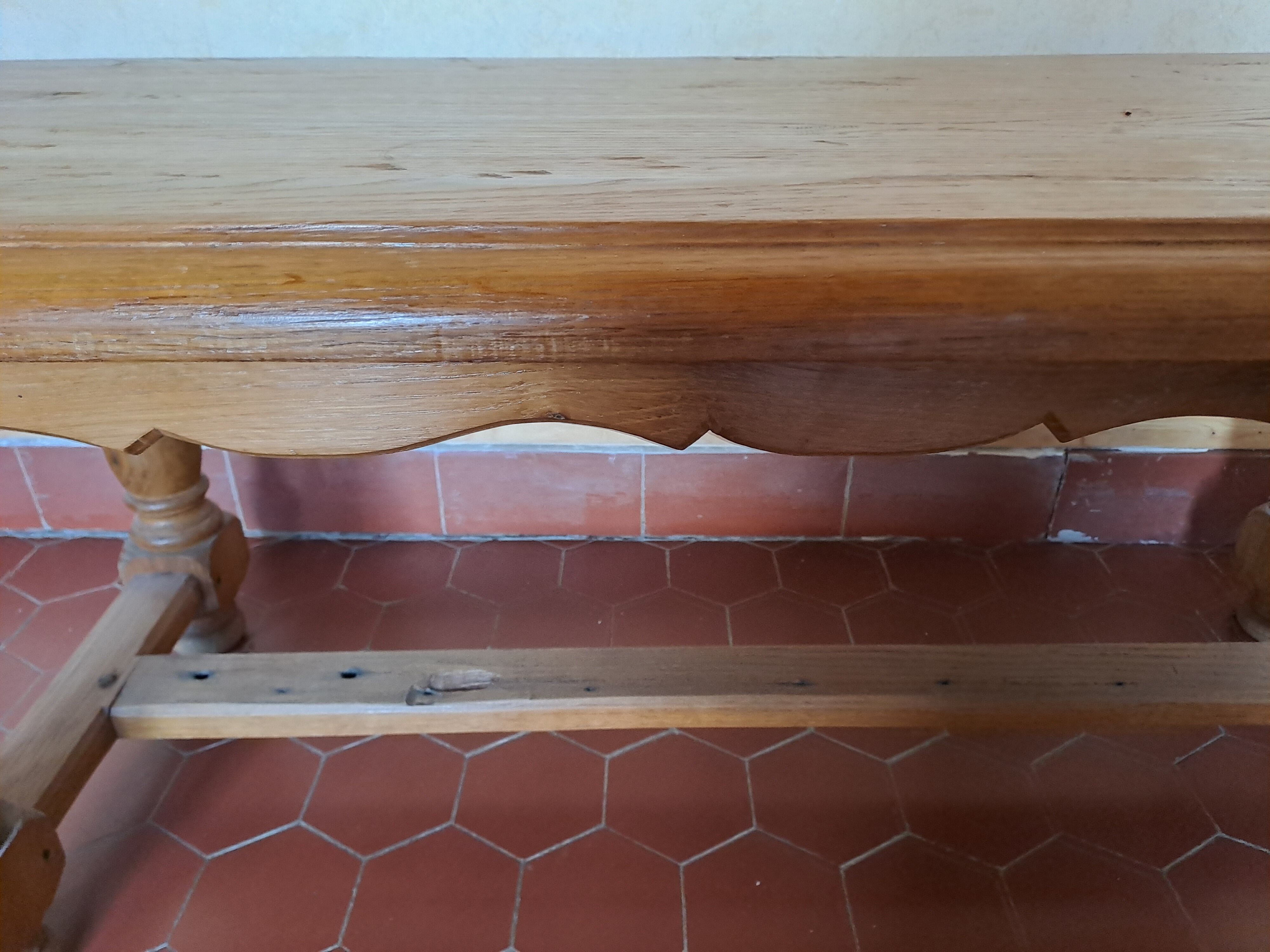 Solid oak coffee table