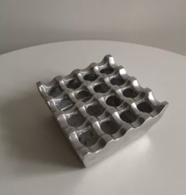 Scandinavian metal ashtray, Backstorm and Ljungberg 1970