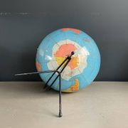 Vintage terrestrial globe Girard and Barrère - 1950s-60s - string base - Ref 1153