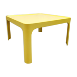 Table basse jaune vintage space age Preben fabricius