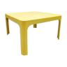 Vintage space age yellow coffee table  Preben fabricius