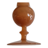 Vintage Salmon Colored Vase Opaline Style, second half 20th century