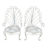 Set de 2 fauteuils Provençaux en fer forgé des années 60