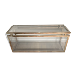 Console en chrome et verre