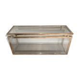 Console en chrome et verre