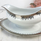 Vintage saucière porcelaine limoges silver made in france