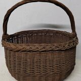 Antique Wicker Basket with Vintage Handle