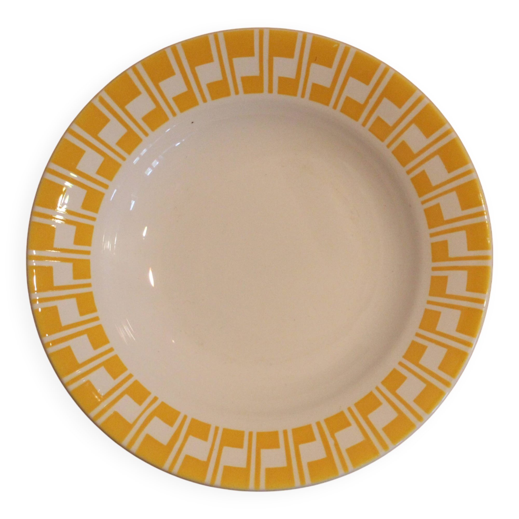 Deep plate in Sarreguemines earthenware