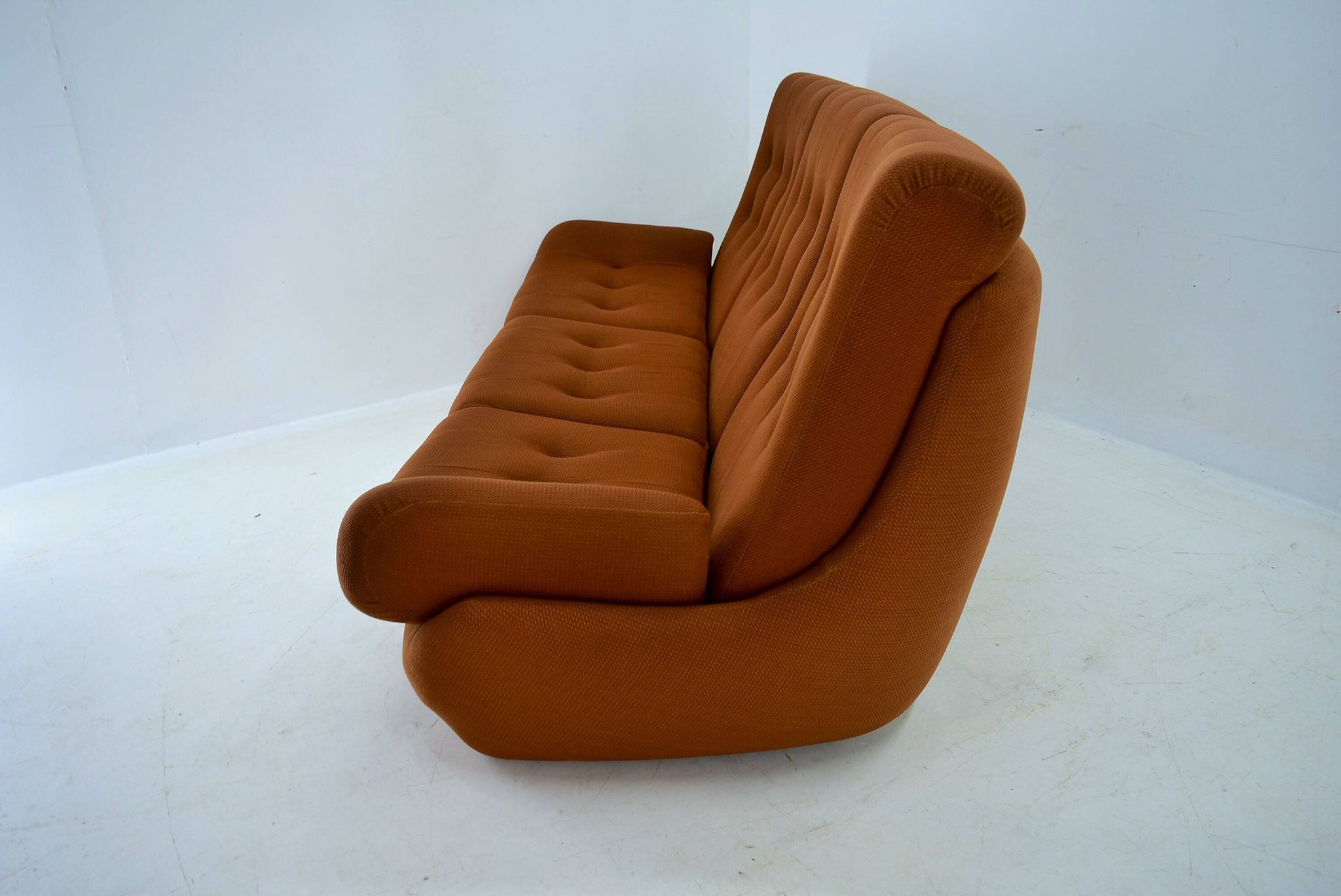 20th Century , Brown Atlantis Three seats Sofa, 1960s