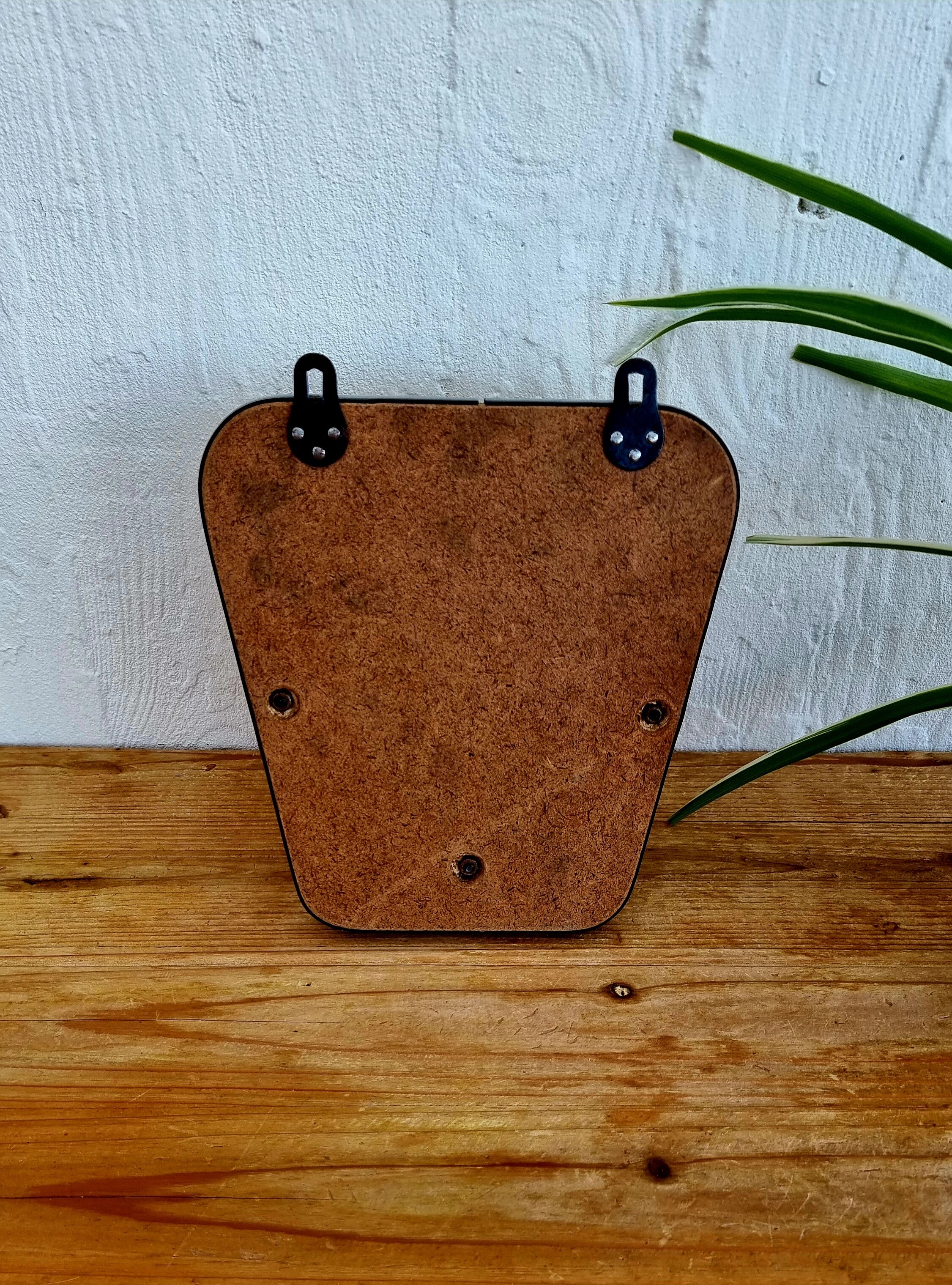 Vintage yellow formica wall storage