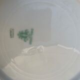 6 plates in limoges porcelain pattern old floral frieze