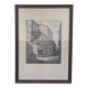 Framed antique engraving — "House of the Pastry Chef"