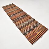 3x10 Persian Kilim Runner Rug, Vintage Distressed Runner Rug, 79x299Cm