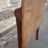 Drawing table wood and vintage metal