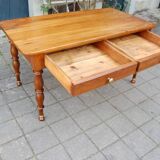 19th-century Louis Philippe walnut desk.