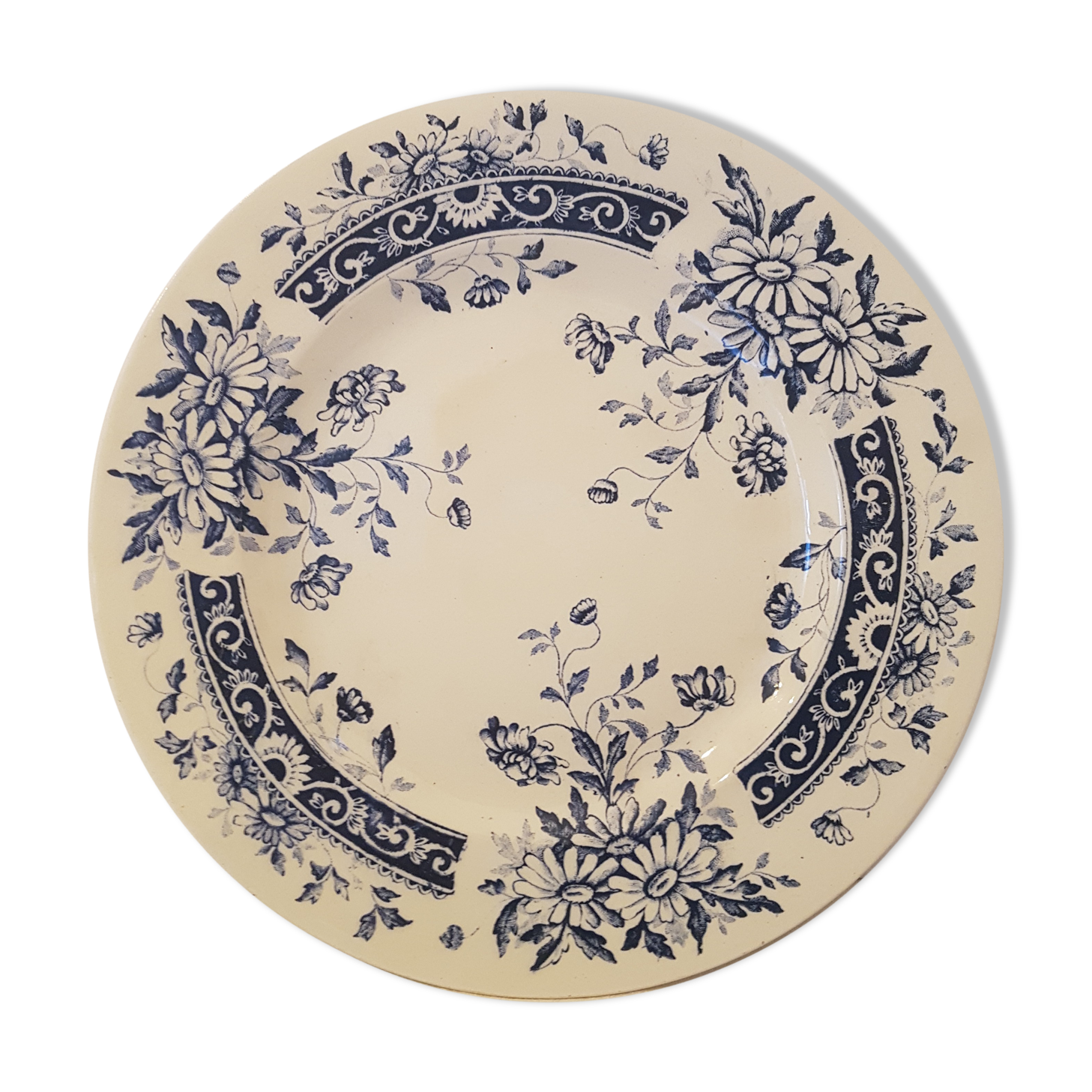 Compotier ceramic decoration flowers