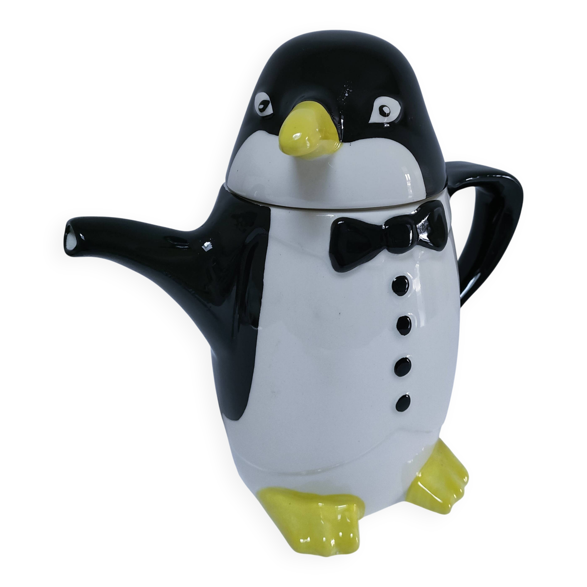 penguin teapot earthenware stamped 70s