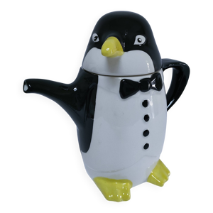 Théière pingouin faïence