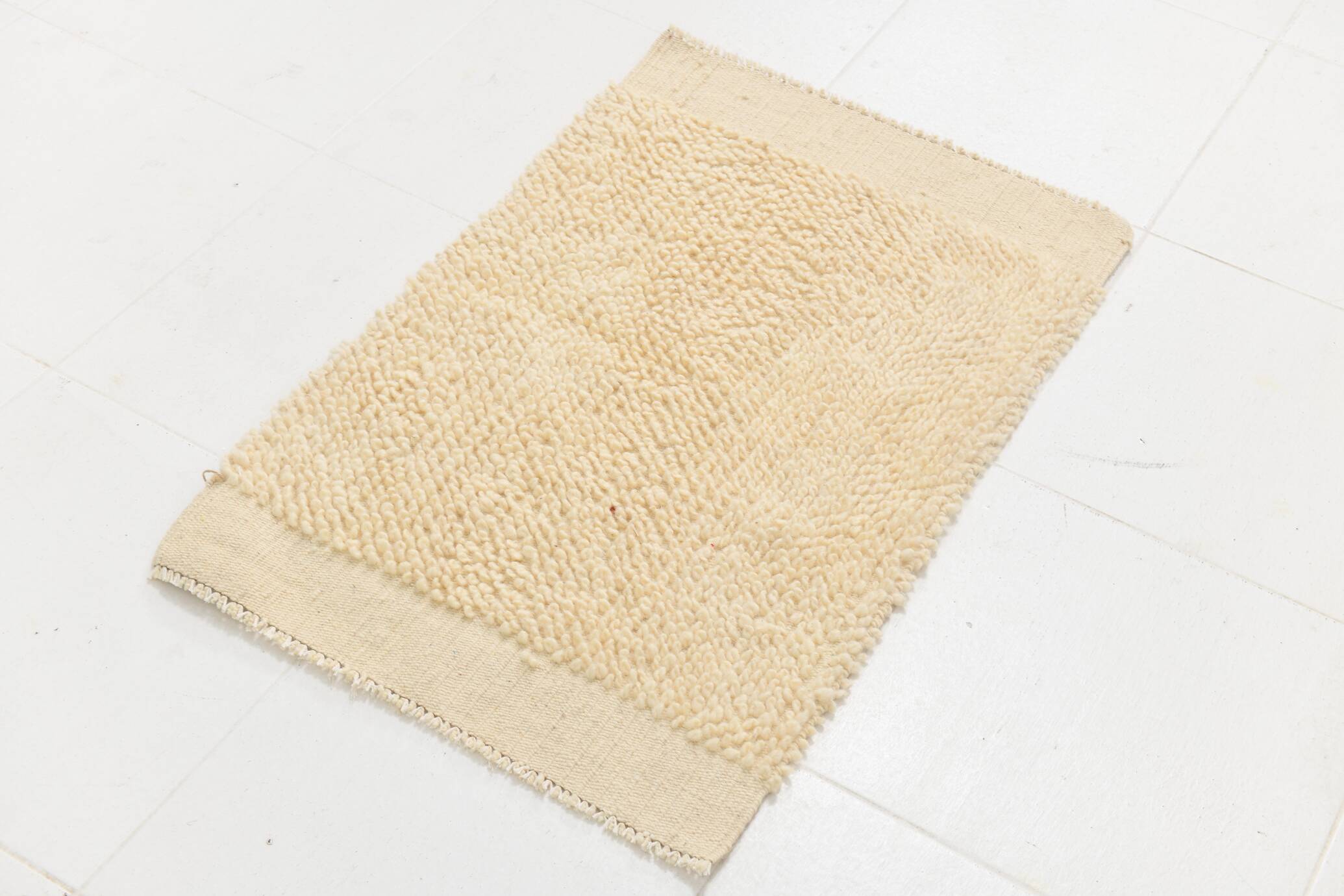Paillasson turc moderne beige crème 2x3, 60x93 cm