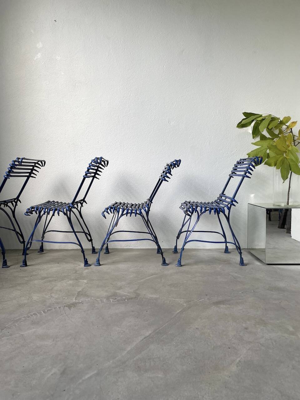 Series of 4 Arras chairs 1900